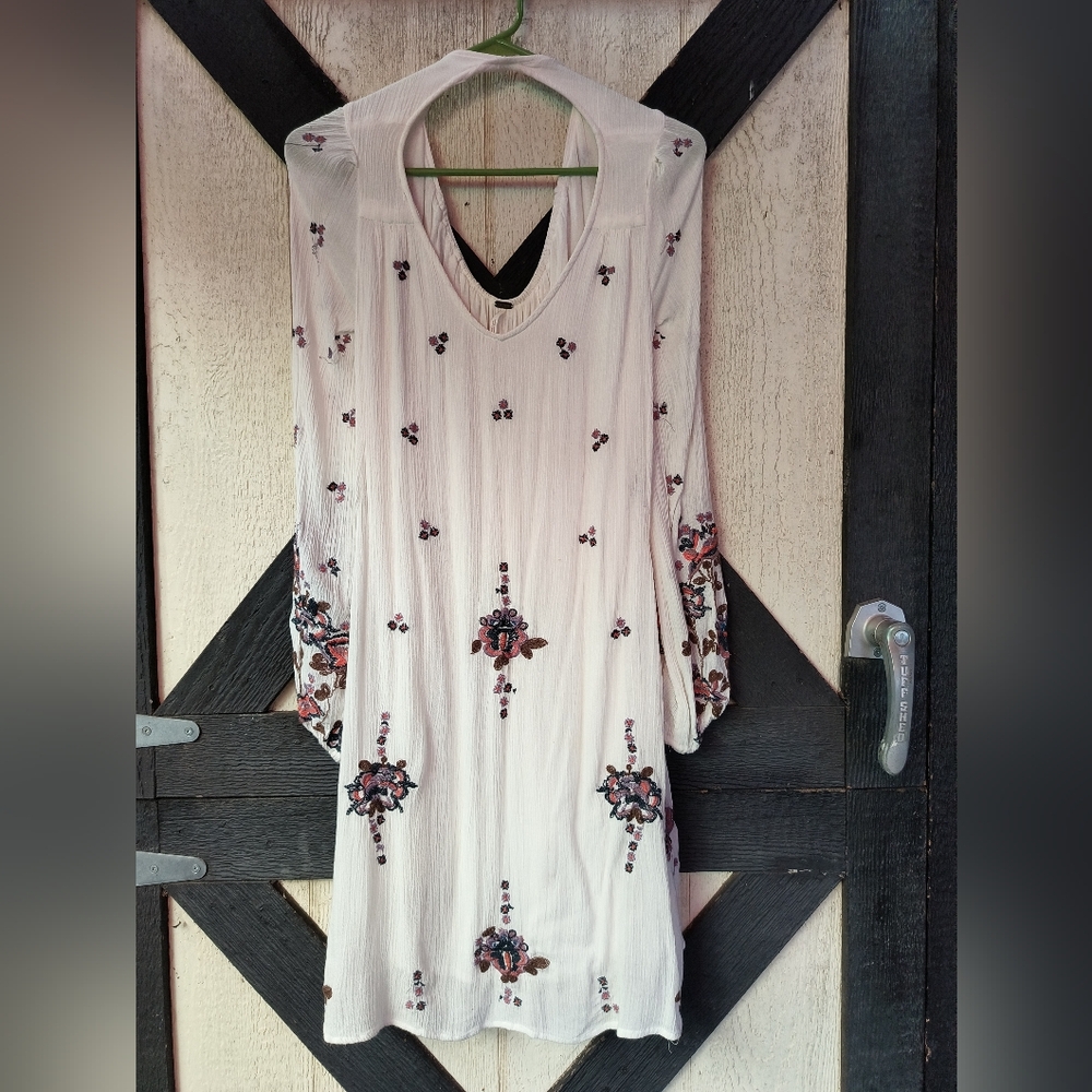 Free People Long Sleeve Dress Lightweight Cotton - Like New!